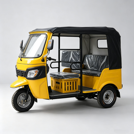 200CC Water Cooled Gasoline Passenger Tricycle Taxi With Canopy, 60km/h Auto Rickshaw