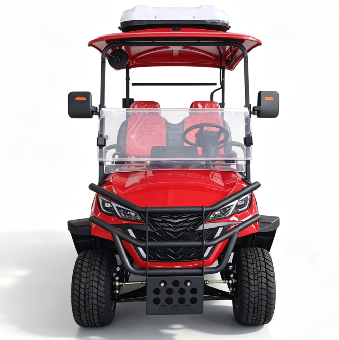 4 Seater Lifted AC Electric Golf Cart with Air Conditioning Buggy
