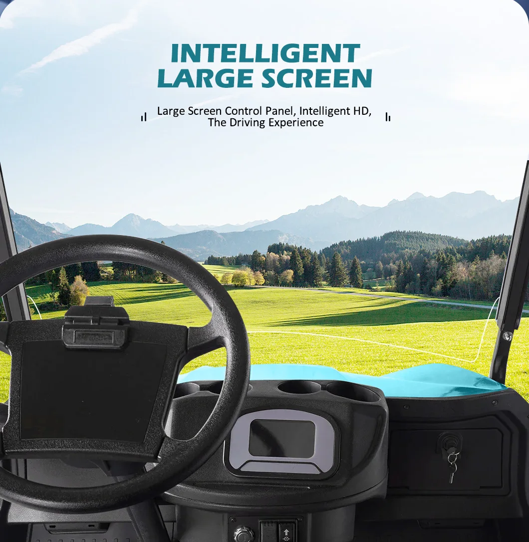 New Energy Vehicles Club Car Golf Cart Electric 4+2 Seater Lithium Battery Electric Golf Buggy Operated Golf Carts