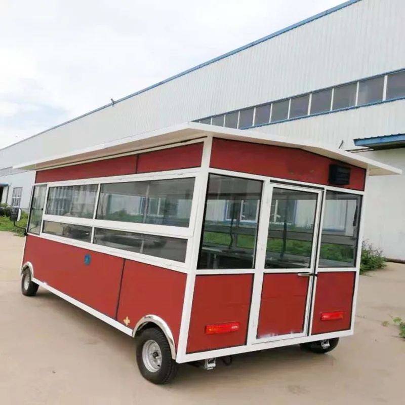 Eco-Friendly Customized Electric Ice Cream Hot Dog Citroen Street Snack Catering Caravan Food Truck Trailer Cart