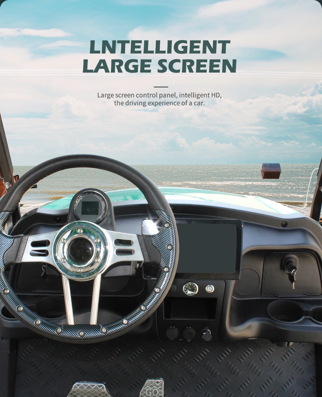 HKBG 72V Lithium Battery Electric Golf Cart Street Legal Club Car