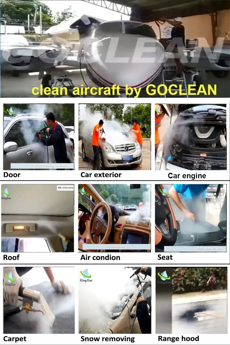 Steam Cleaner Dry and Wet Cleaning Steam Car Washing Machine