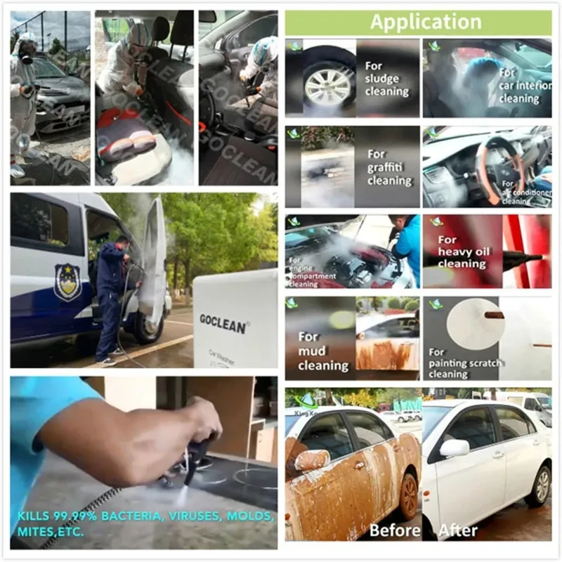 Steam Cleaner Dry and Wet Cleaning Steam Car Washing Machine