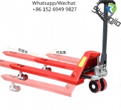 3-ton manual floor cattle forklift lengthened and widened lifting logistics pallet truck manual hydraulic truck manual forklift