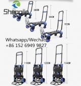 New multifunctional vehicle-mounted flatbed trolley, household trailer hand truck, folding portable transport truck