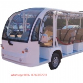 11 Seats Electric Open Shuttle Tour Tourist Airport Lead-Acid Battery Customized Sightseeing Bus with CE Approved mini bus