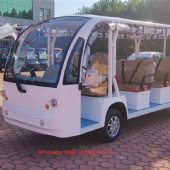 11 Seats Electric Open Shuttle Tour Tourist Airport Lead-Acid Battery Customized Sightseeing Bus with CE Approved mini bus