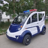 Customizable patrol car, well-equipped.
