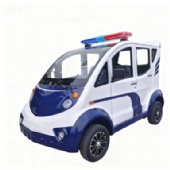 Customizable patrol car, well-equipped.