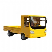 Electric Industrial Flatbed Cart with Half Canopy Semi-enclosed Electric Flatbed Cart Electric Industrial Flatbed Cart with Half Canopy Semi-enclosed Electric Flatbed Cart