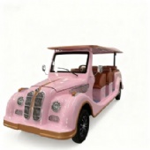 2026 New Retro 4 wheel 11-seat electric  Customizable Seating vintage car