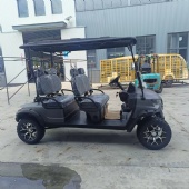Electric 4 Seater Golf Cart Luxury Utility Cart with Tail Caddie for Golf Course Estate Transport