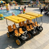 4 Wheels  4 Seater Human Pedal Operated Sightseeing Car