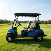 4 Seater Electric Golf Cart Lithium Battery Sightseeing Shuttle Tour Vehicle for Scenic Spot Resort