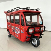 Red Closed Cabin Electric Tricycle  Vehicle Custom Color
