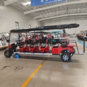 10 Seat Electric Golf Cart Utility Buggy Canopy Passenger Caddy Resort Transfer Vehicle