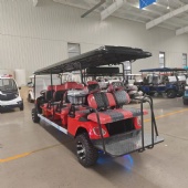 10 Seat Electric Golf Cart Utility Buggy Canopy Passenger Caddy Resort Transfer Vehicle