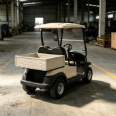 2-Seater Electric Utility Golf Cart With Aluminum Cargo Box