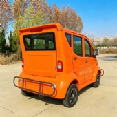 Fully enclosed 4-seater low-speed electric patrol vehicle