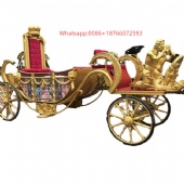 For Sale Luxury New Energy MLH Luxury Electric Horse Trailer Royal Carriage
